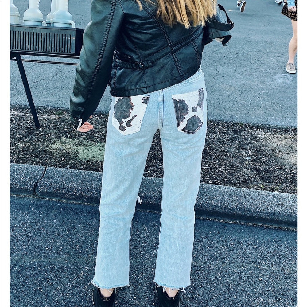 Amazing cow print jeans